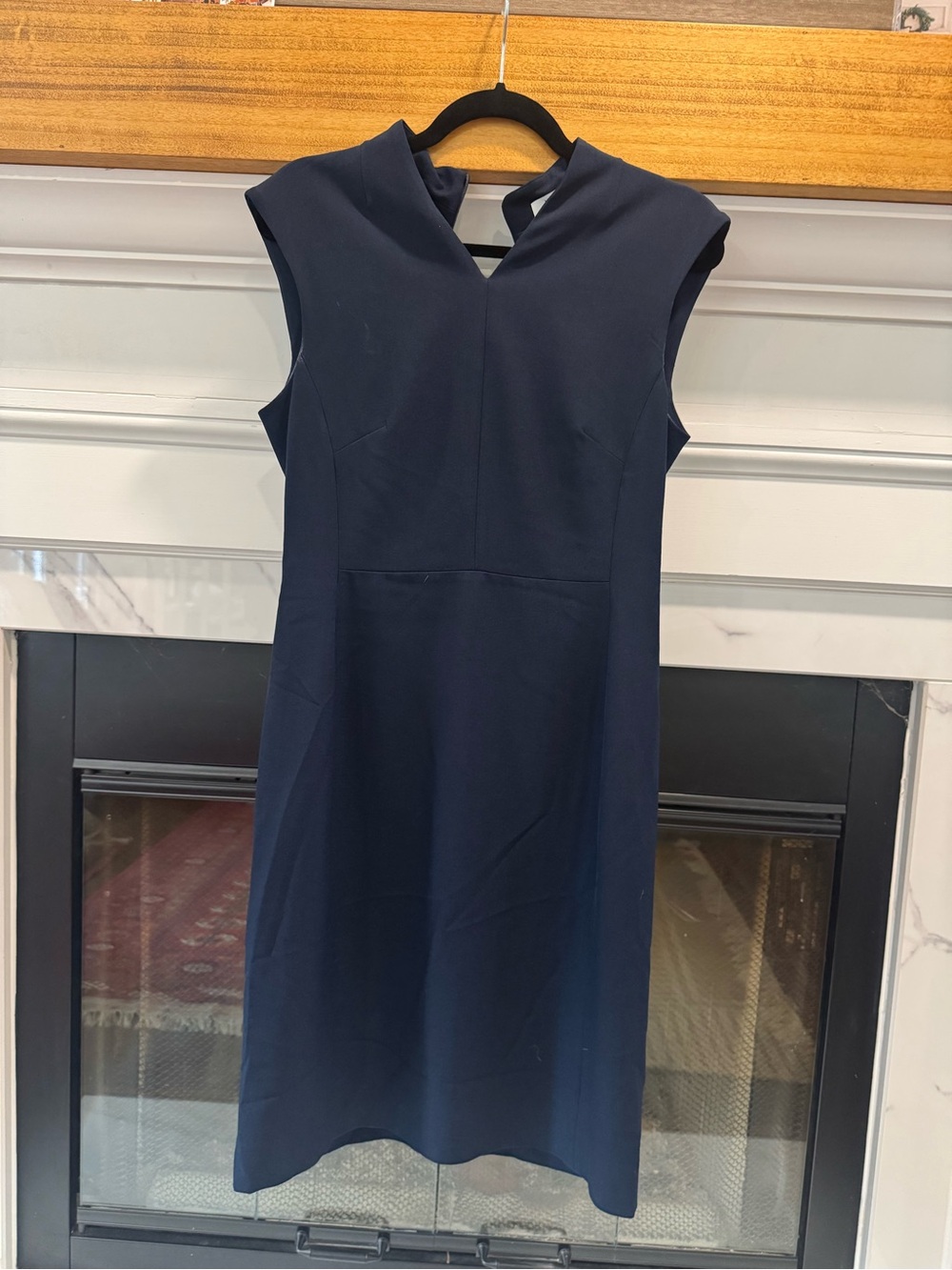 MM LaFleur Sleeveless Navy Sheath Dress - Elegant Work to Evening Wear